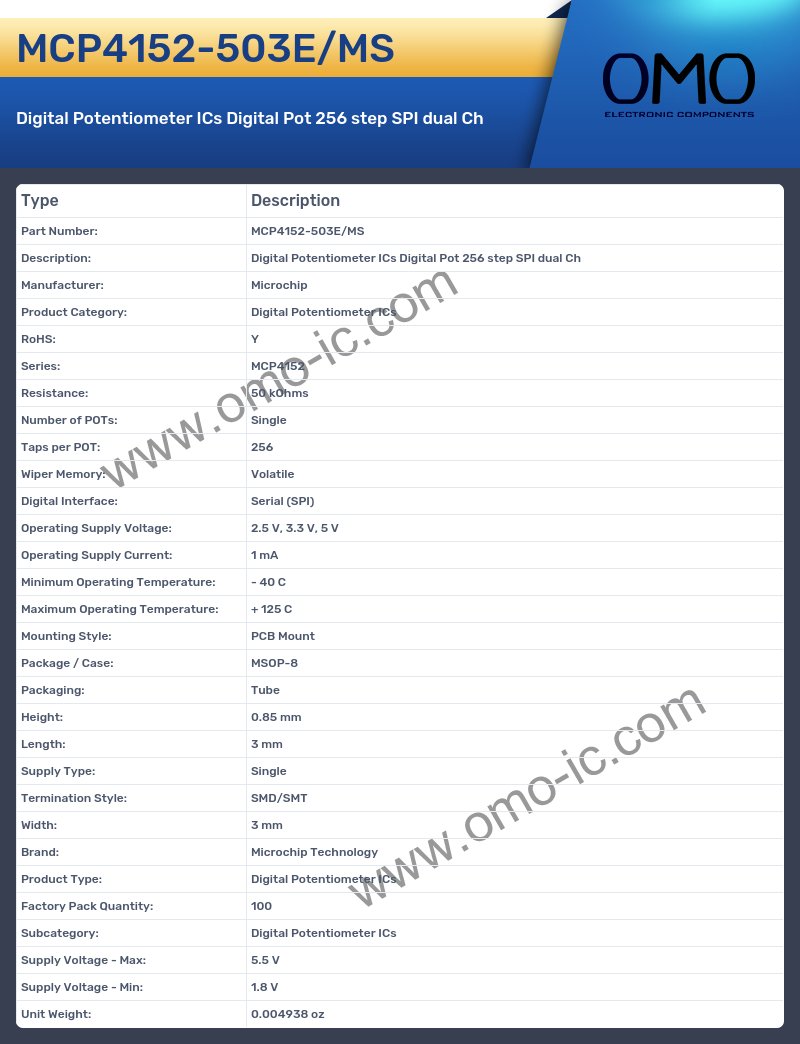 MCP4152-503E/MS