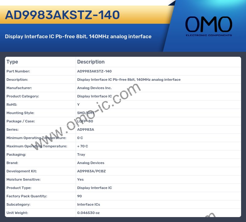 AD9983AKSTZ-140