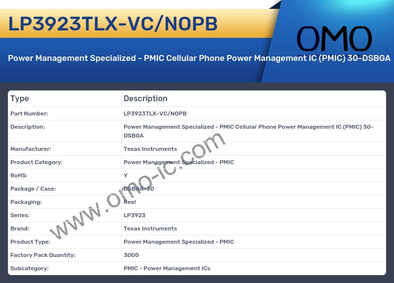 LP3923TLX-VC/NOPB