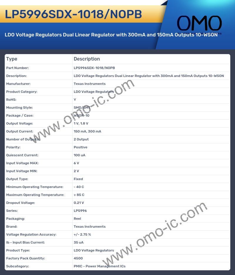 LP5996SDX-1018/NOPB
