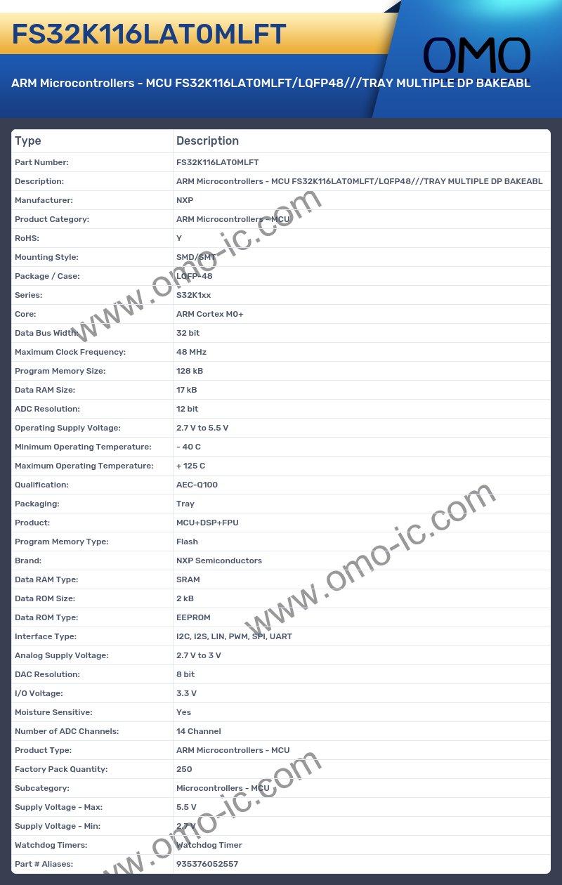 FS32K116LAT0MLFT
