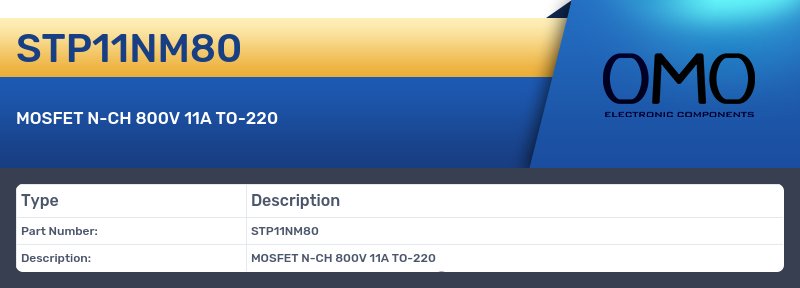 STP11NM80