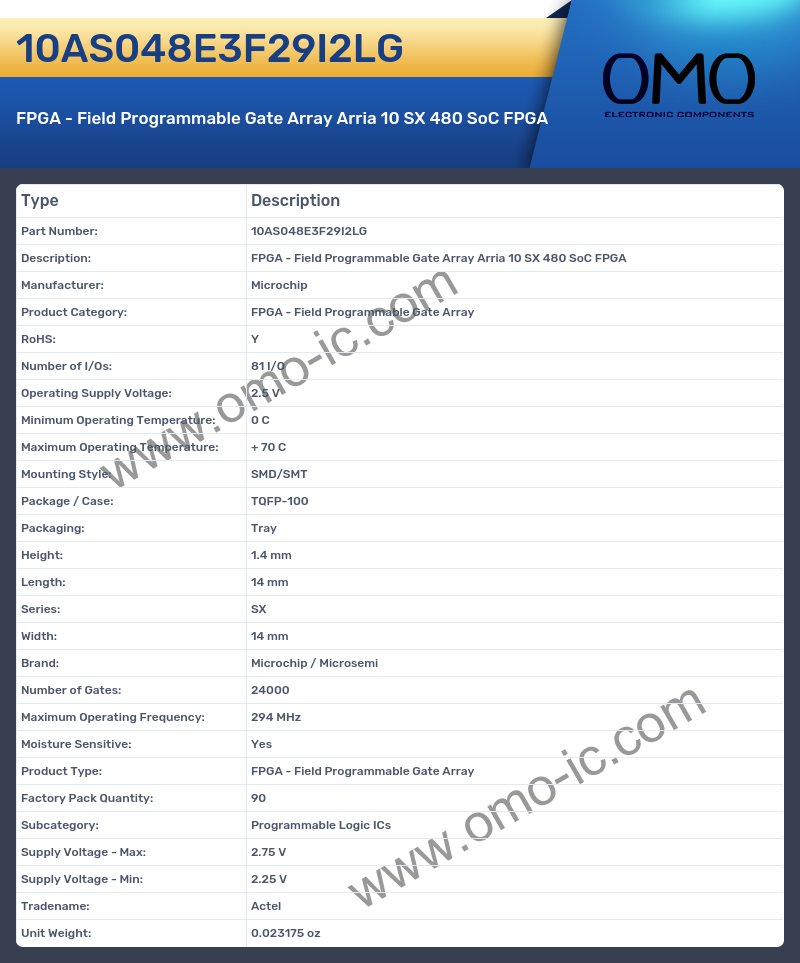 10AS048E3F29I2LG