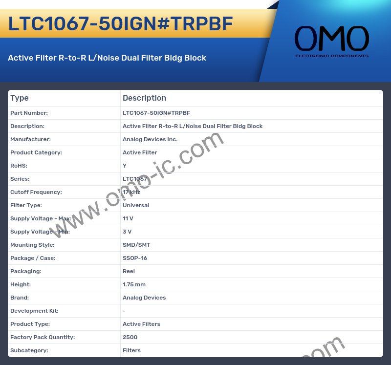 LTC1067-50IGN#TRPBF