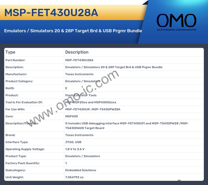 MSP-FET430U28A
