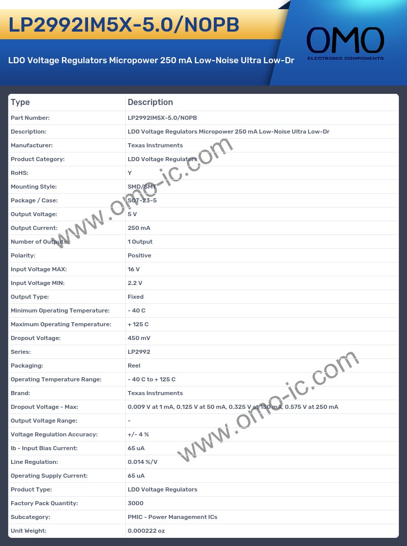 LP2992IM5X-5.0/NOPB