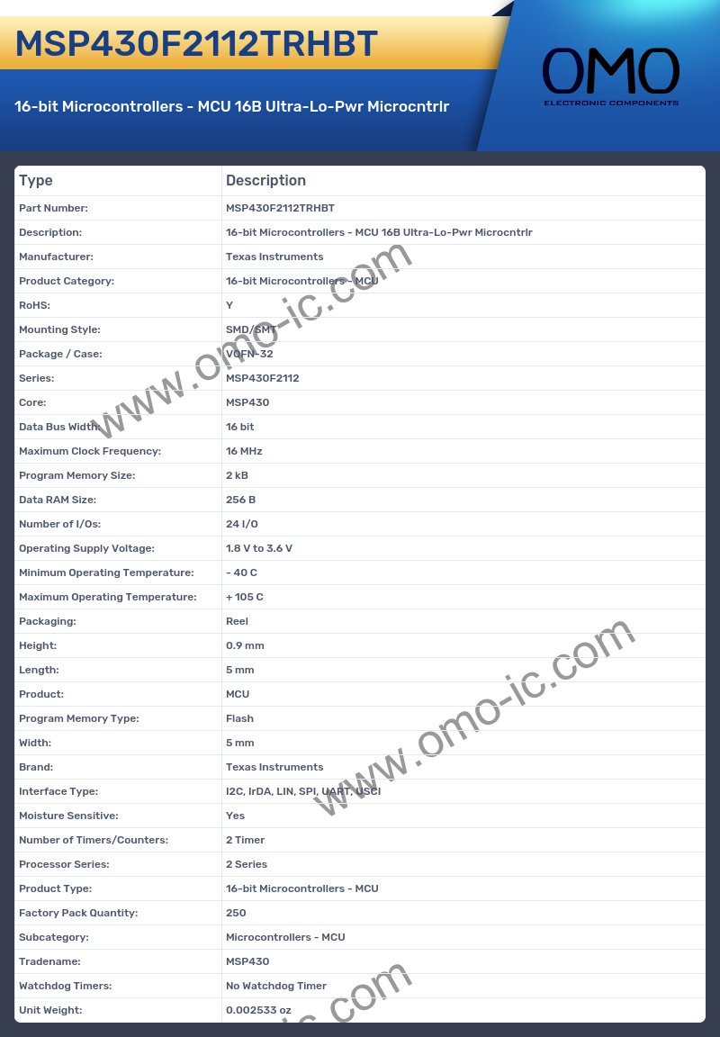 MSP430F2112TRHBT