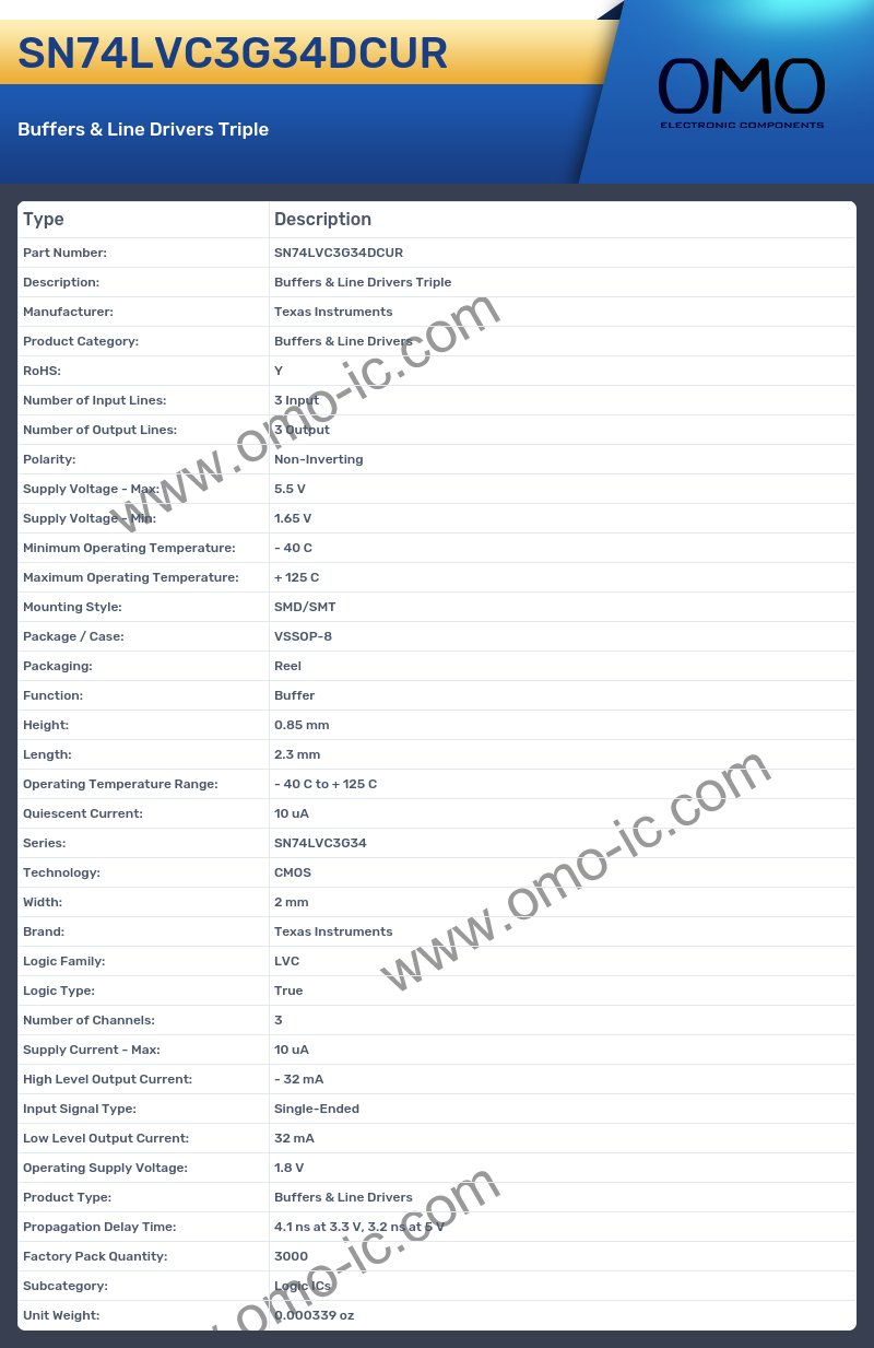 SN74LVC3G34DCUR