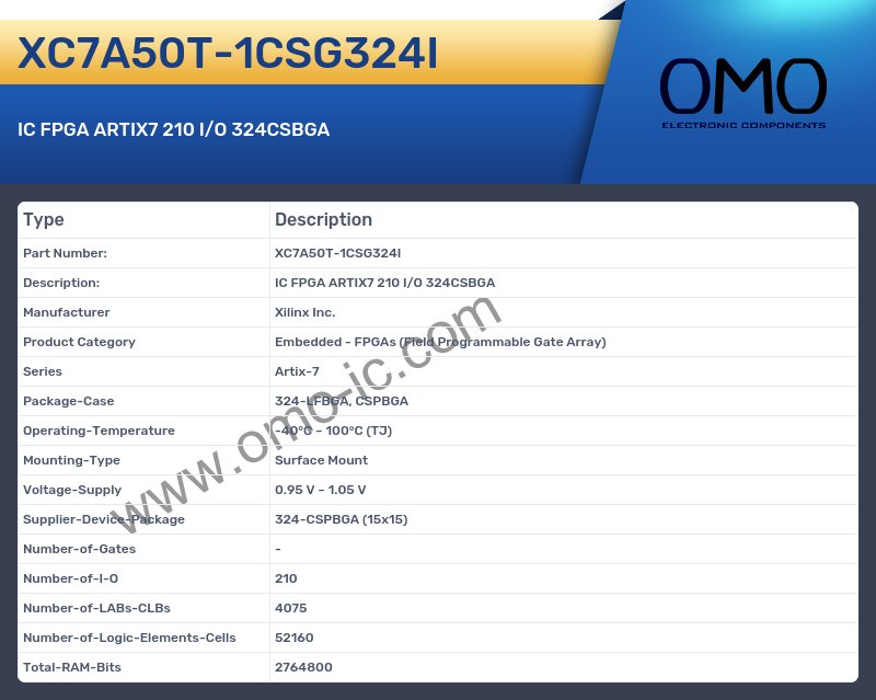 XC7A50T-1CSG324I