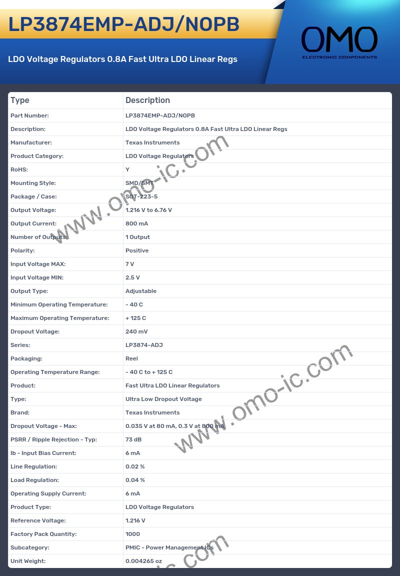 LP3874EMP-ADJ/NOPB