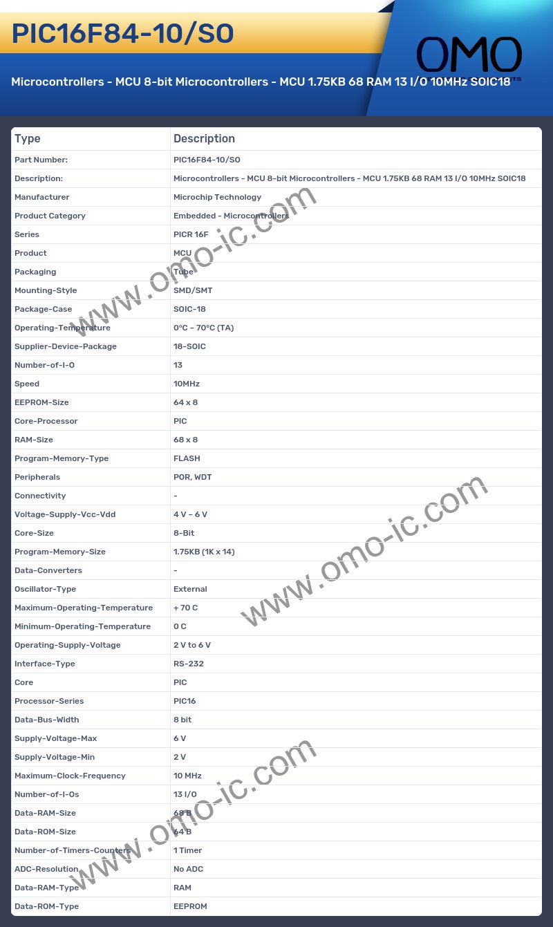 PIC16F84-10/SO