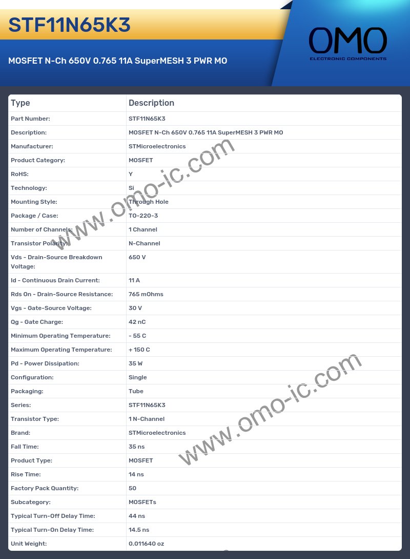 STF11N65K3