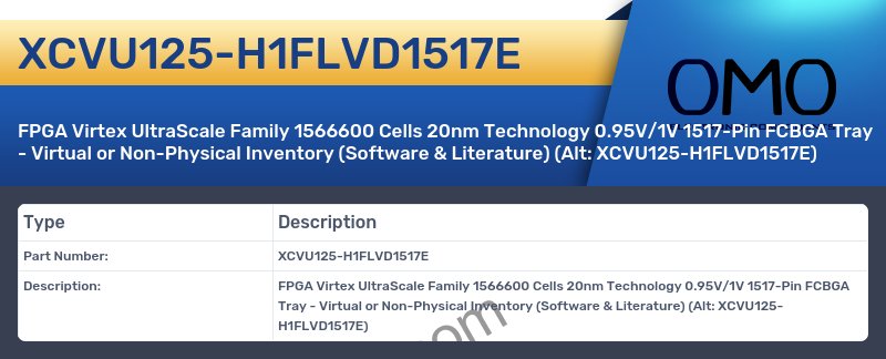 XCVU125-H1FLVD1517E