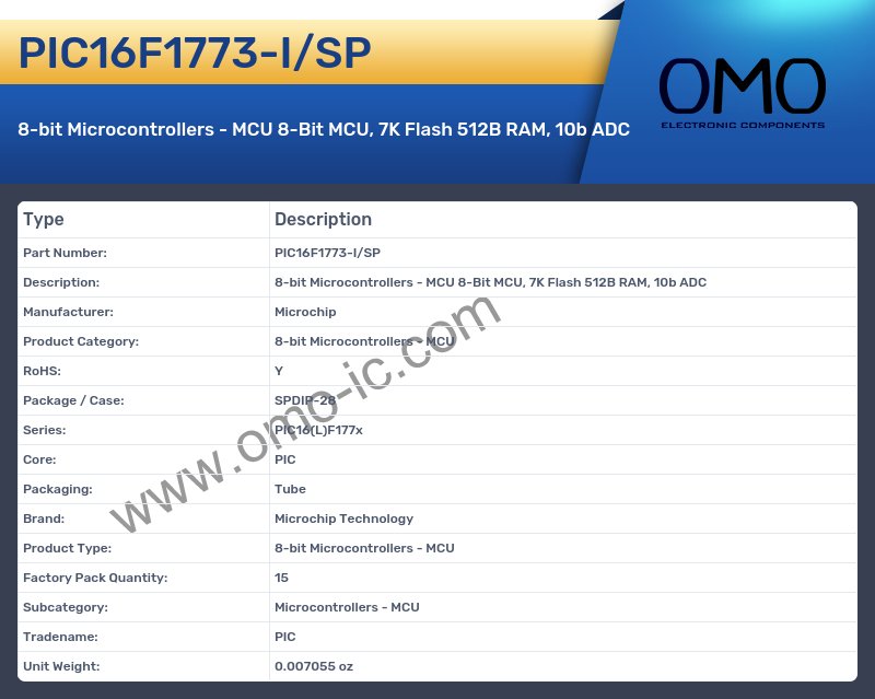PIC16F1773-I/SP