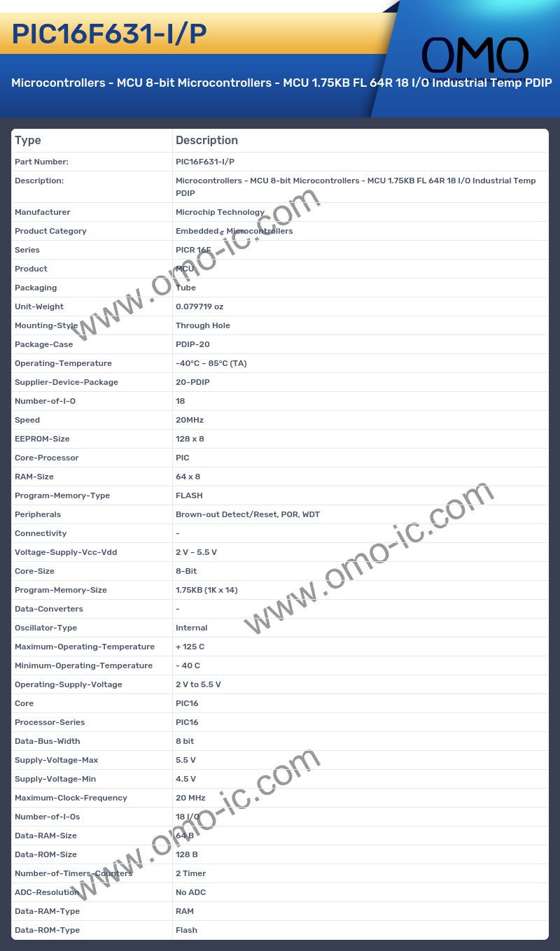 PIC16F631-I/P