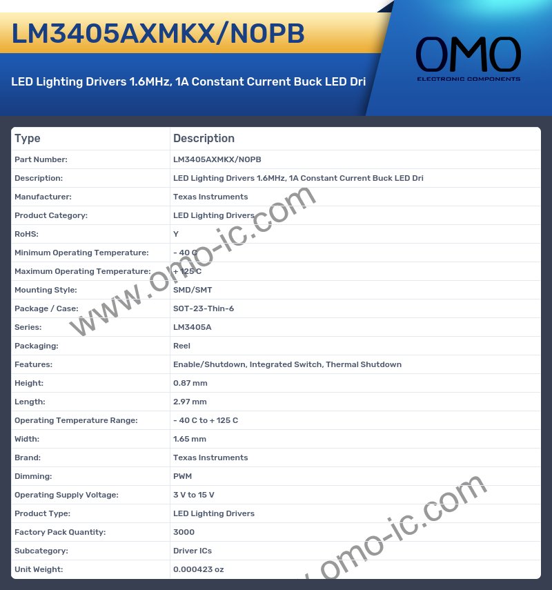 LM3405AXMKX/NOPB