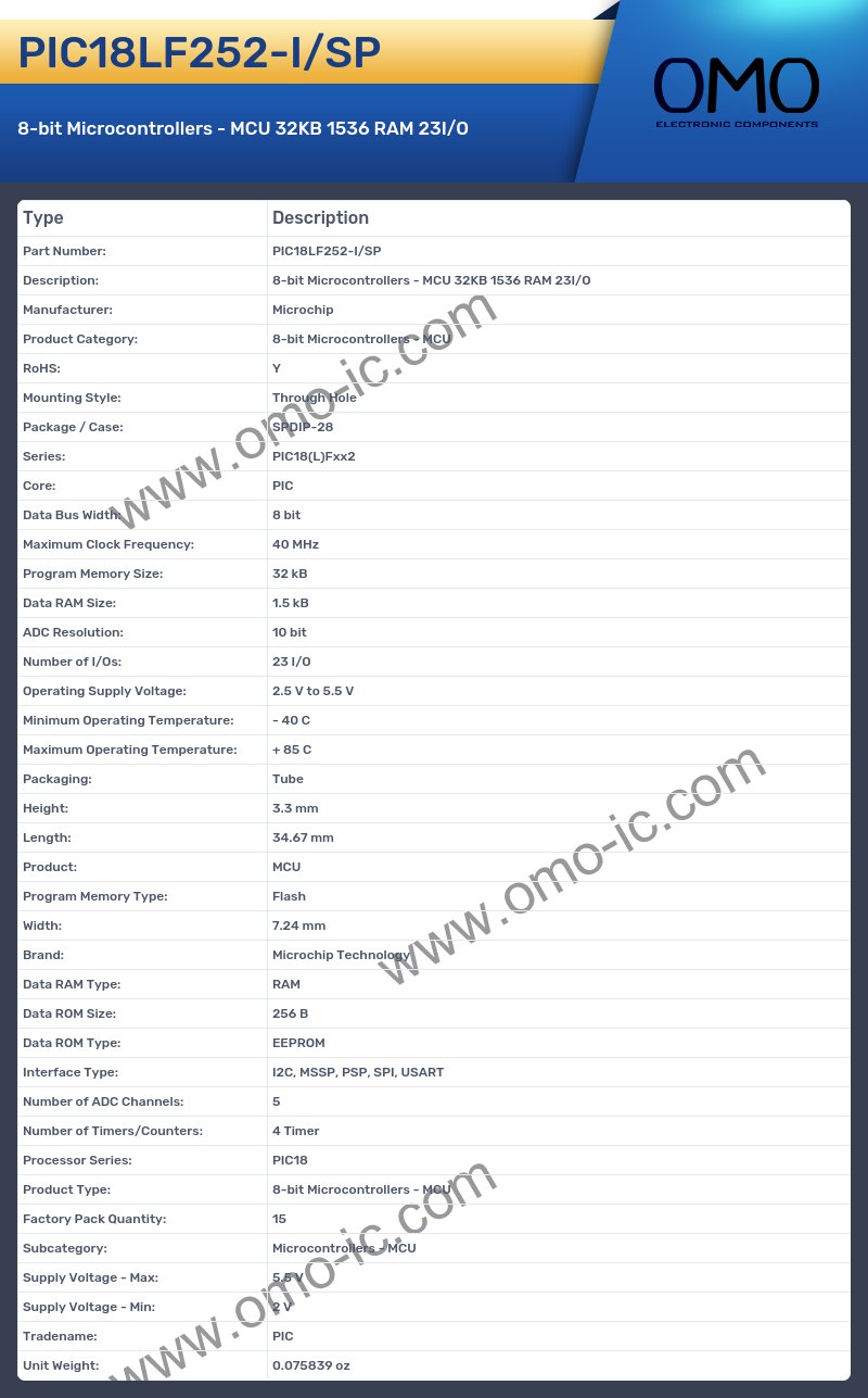 PIC18LF252-I/SP