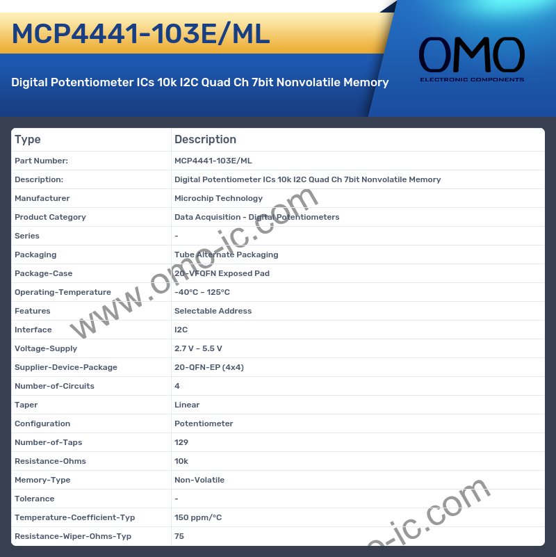 MCP4441-103E/ML
