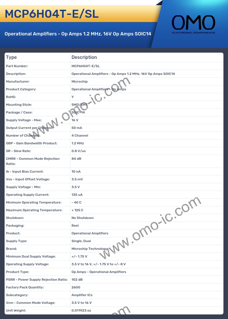 MCP6H04T-E/SL
