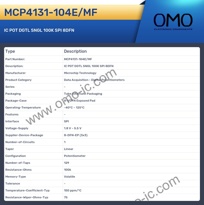 MCP4131-104E/MF