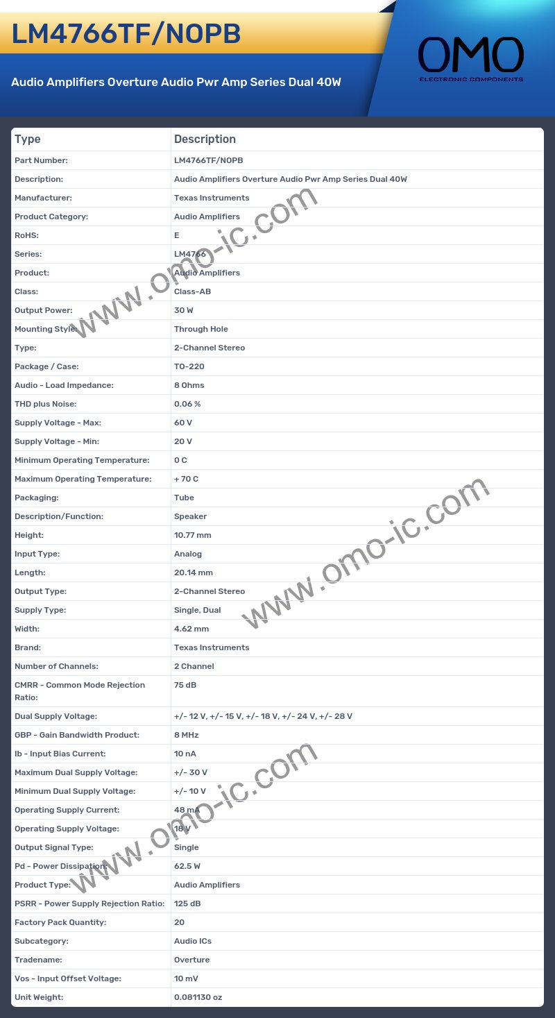 LM4766TF/NOPB