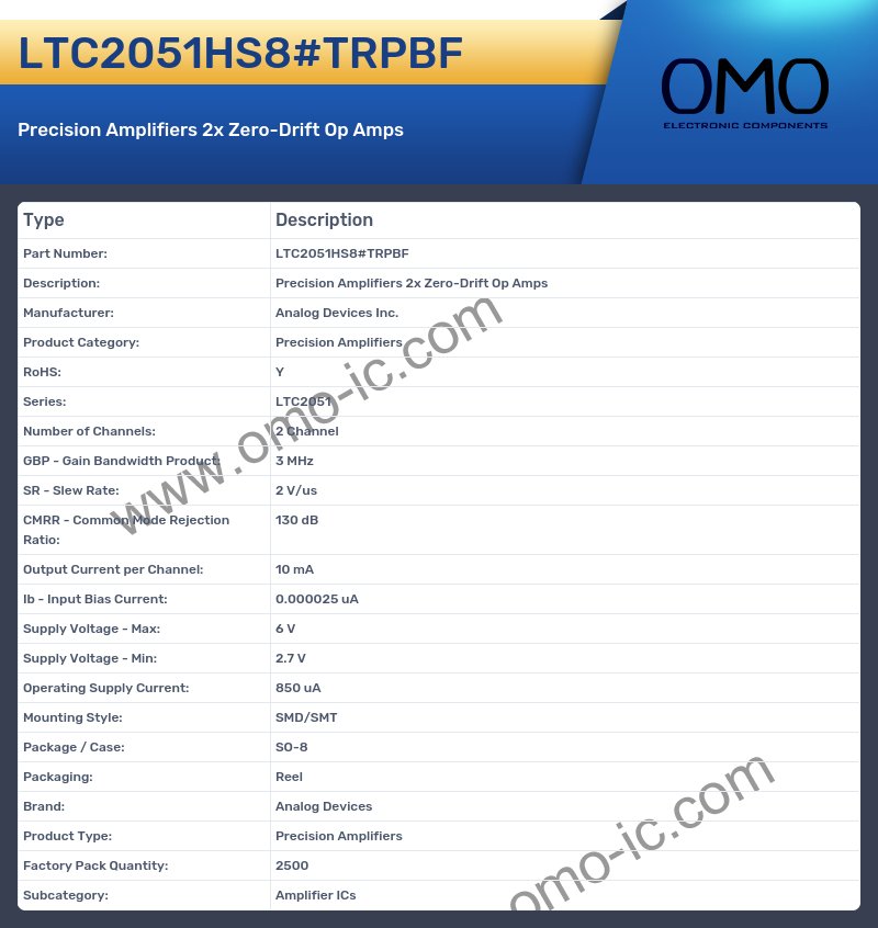 LTC2051HS8#TRPBF