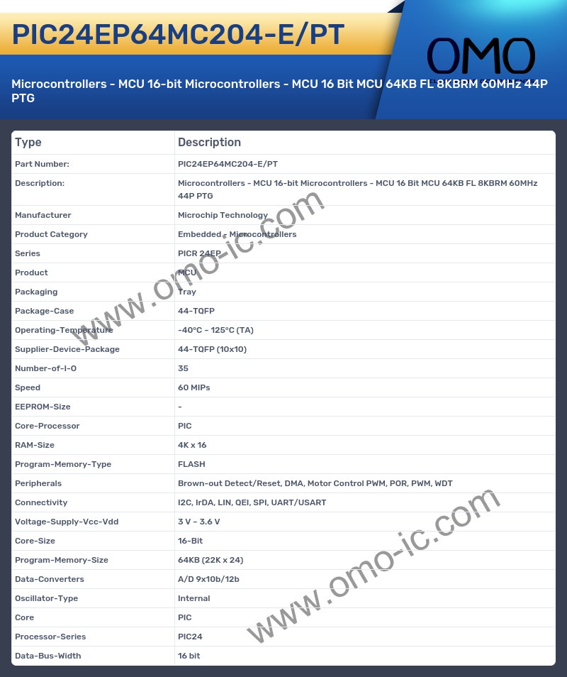 PIC24EP64MC204-E/PT