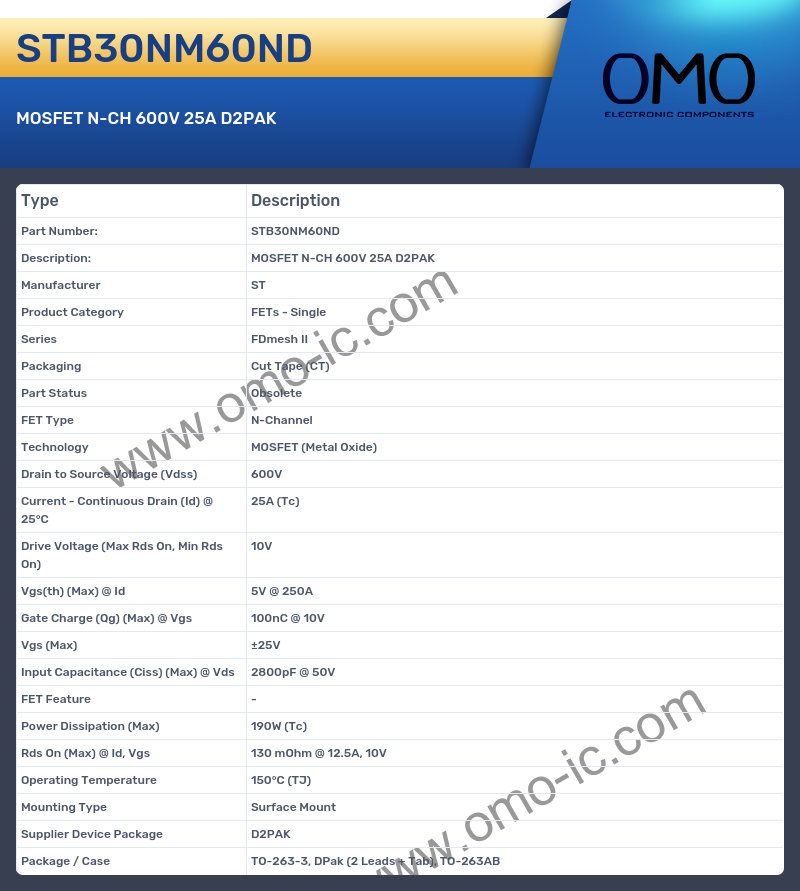 STB30NM60ND