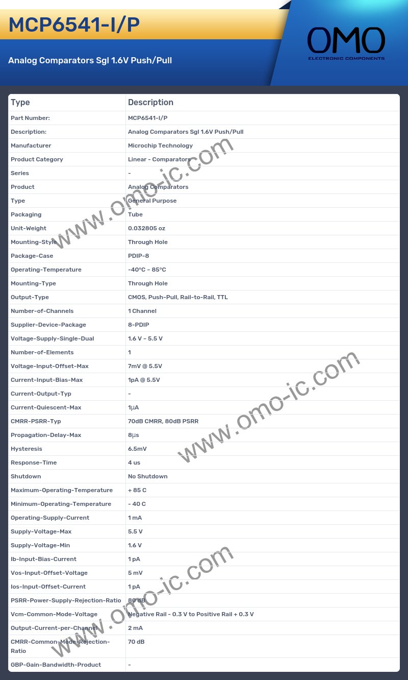MCP6541-I/P