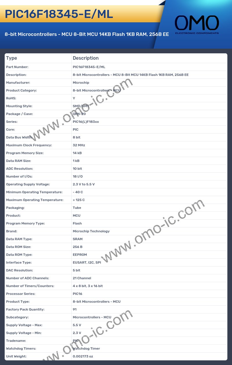 PIC16F18345-E/ML