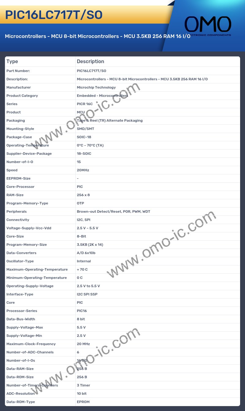 PIC16LC717T/SO