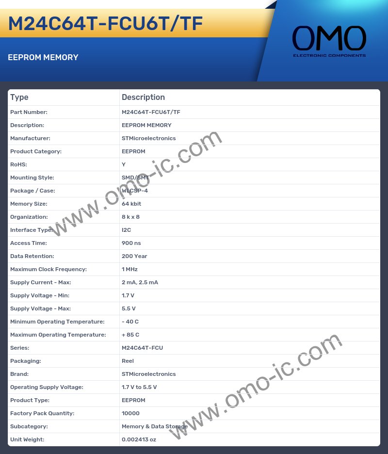 M24C64T-FCU6T/TF