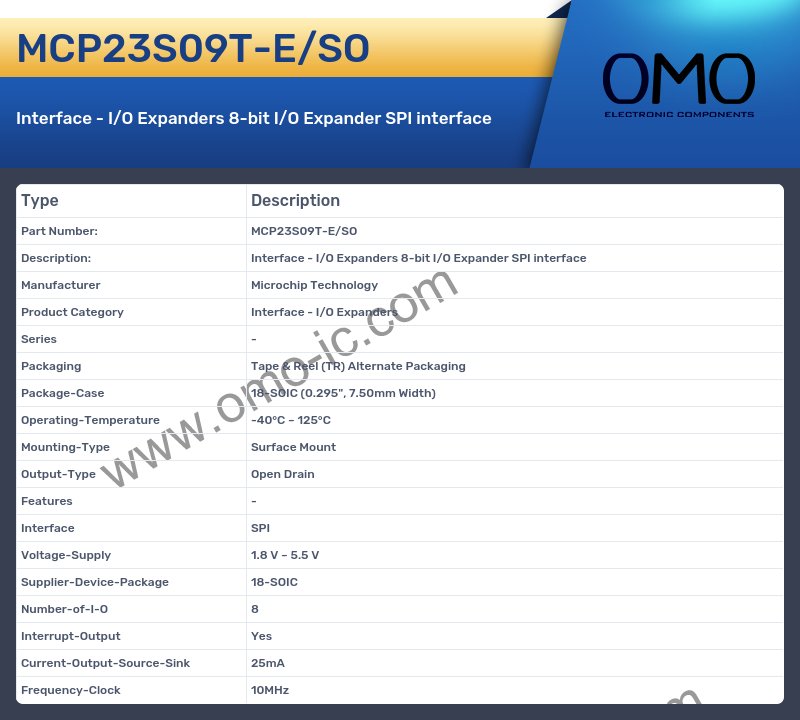 MCP23S09T-E/SO