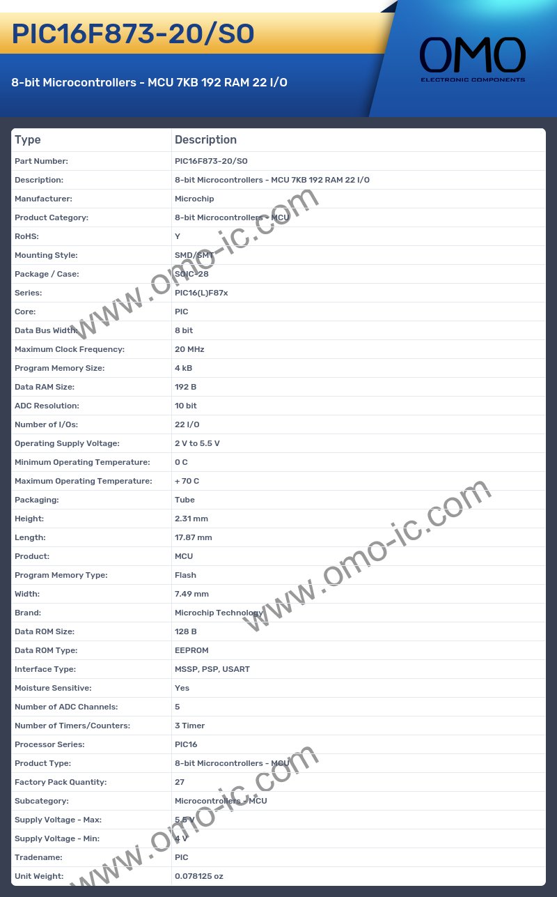 PIC16F873-20/SO