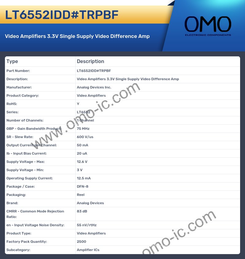 LT6552IDD#TRPBF