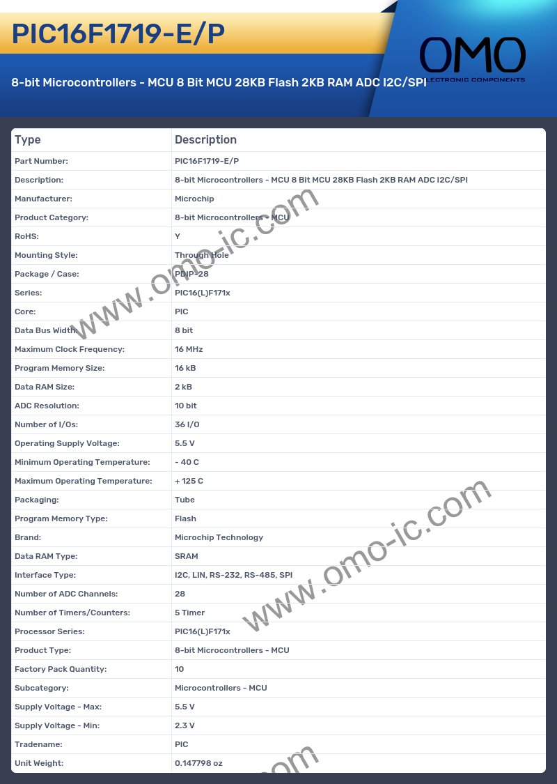PIC16F1719-E/P