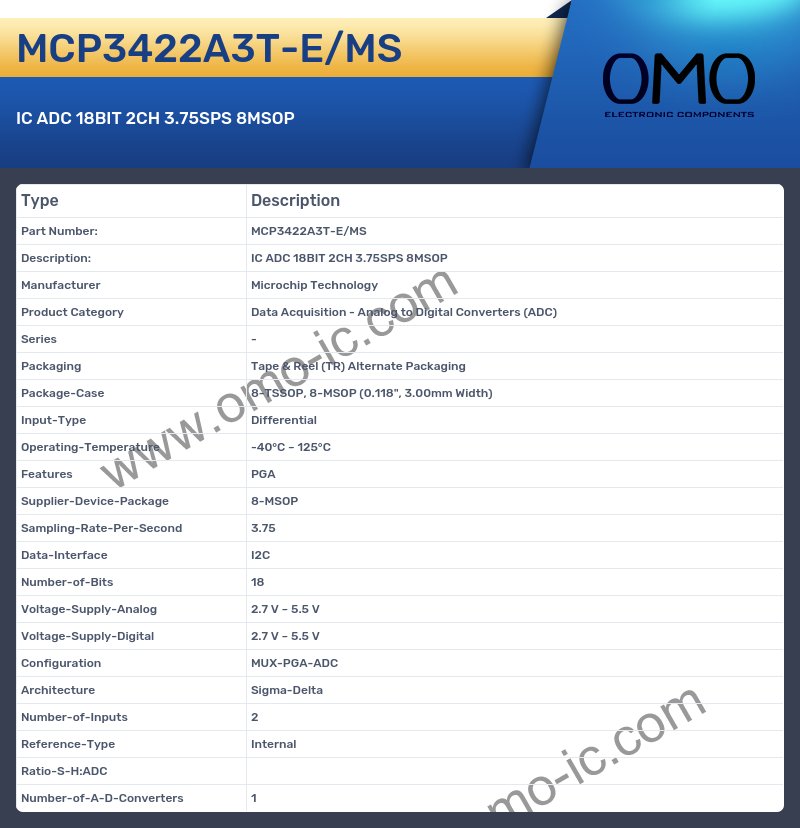 MCP3422A3T-E/MS