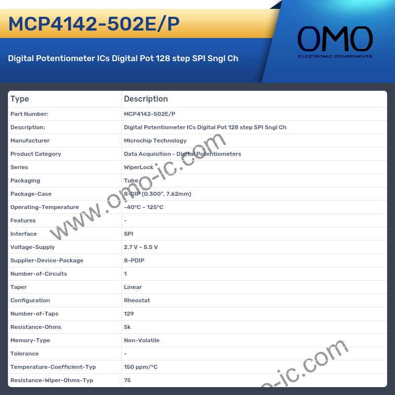 MCP4142-502E/P