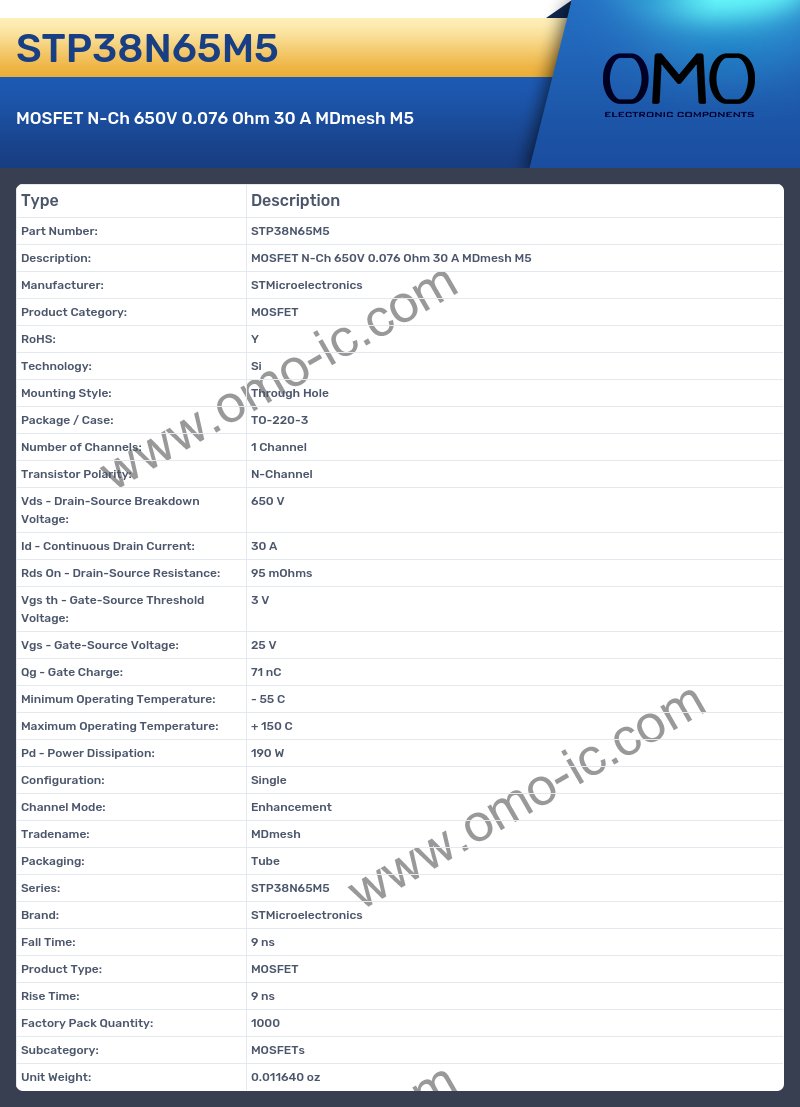 STP38N65M5
