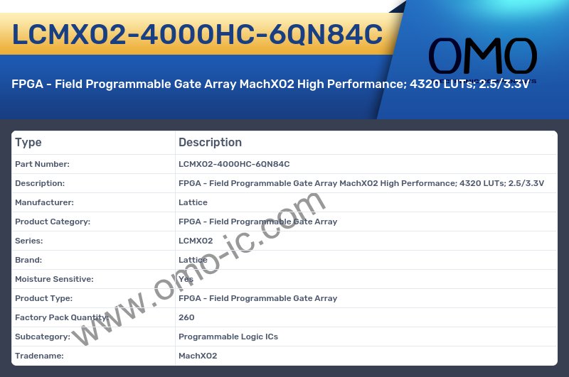 LCMXO2-4000HC-6QN84C