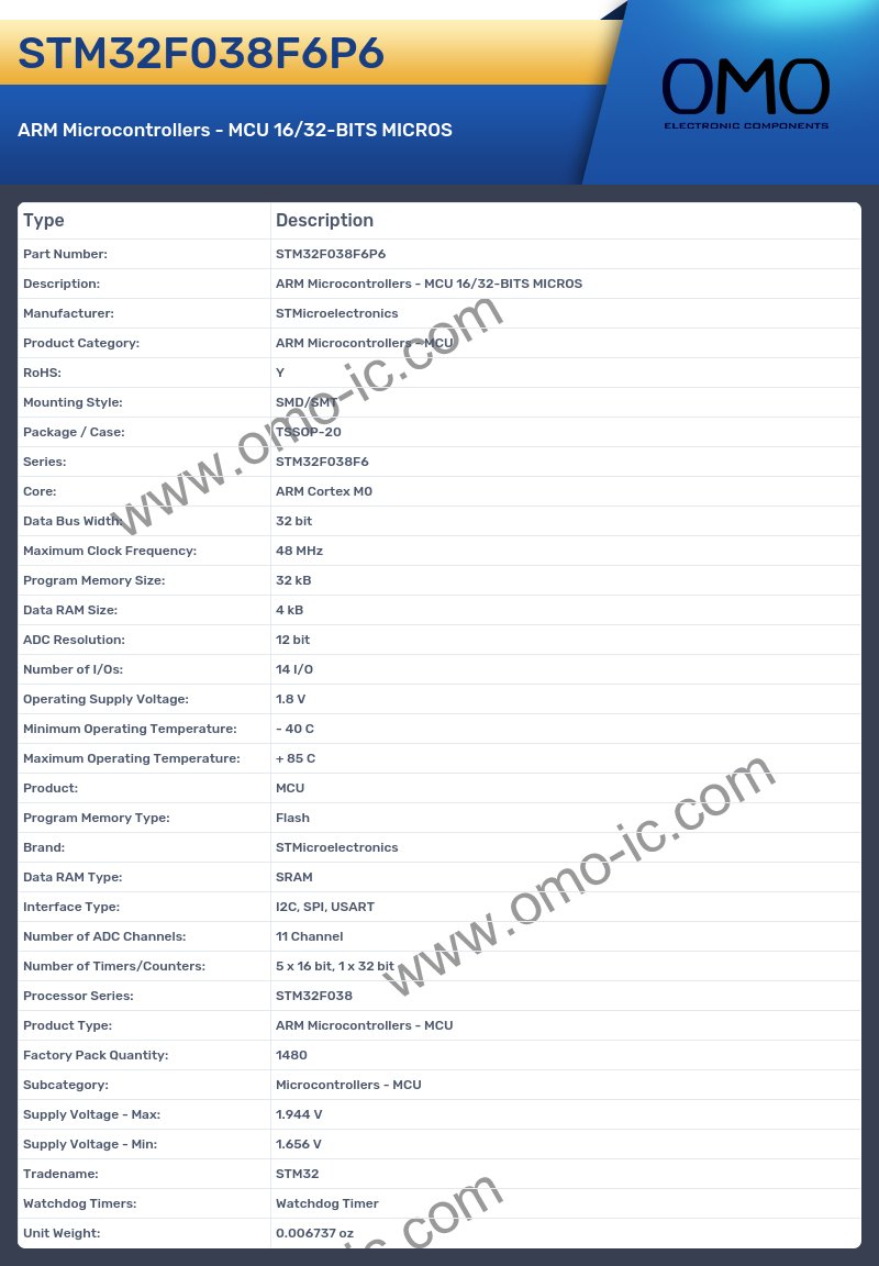 STM32F038F6P6