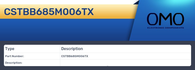CSTBB685M006TX
