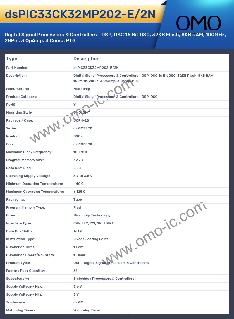 dsPIC33CK32MP202-E/2N