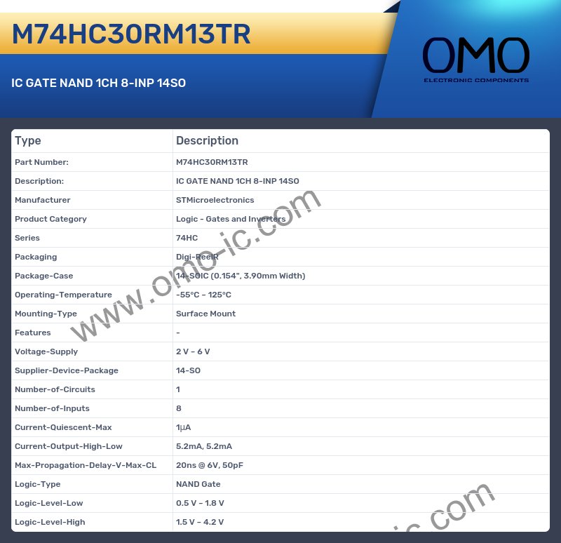 M74HC30RM13TR