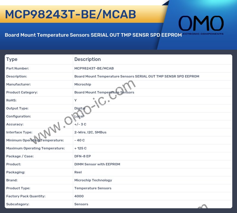MCP98243T-BE/MCAB