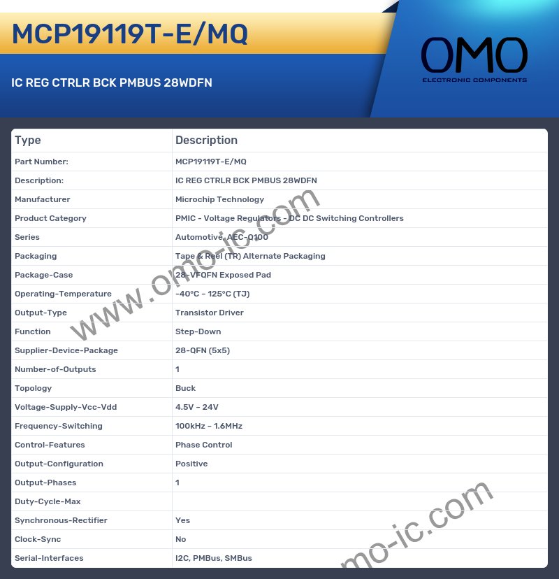 MCP19119T-E/MQ
