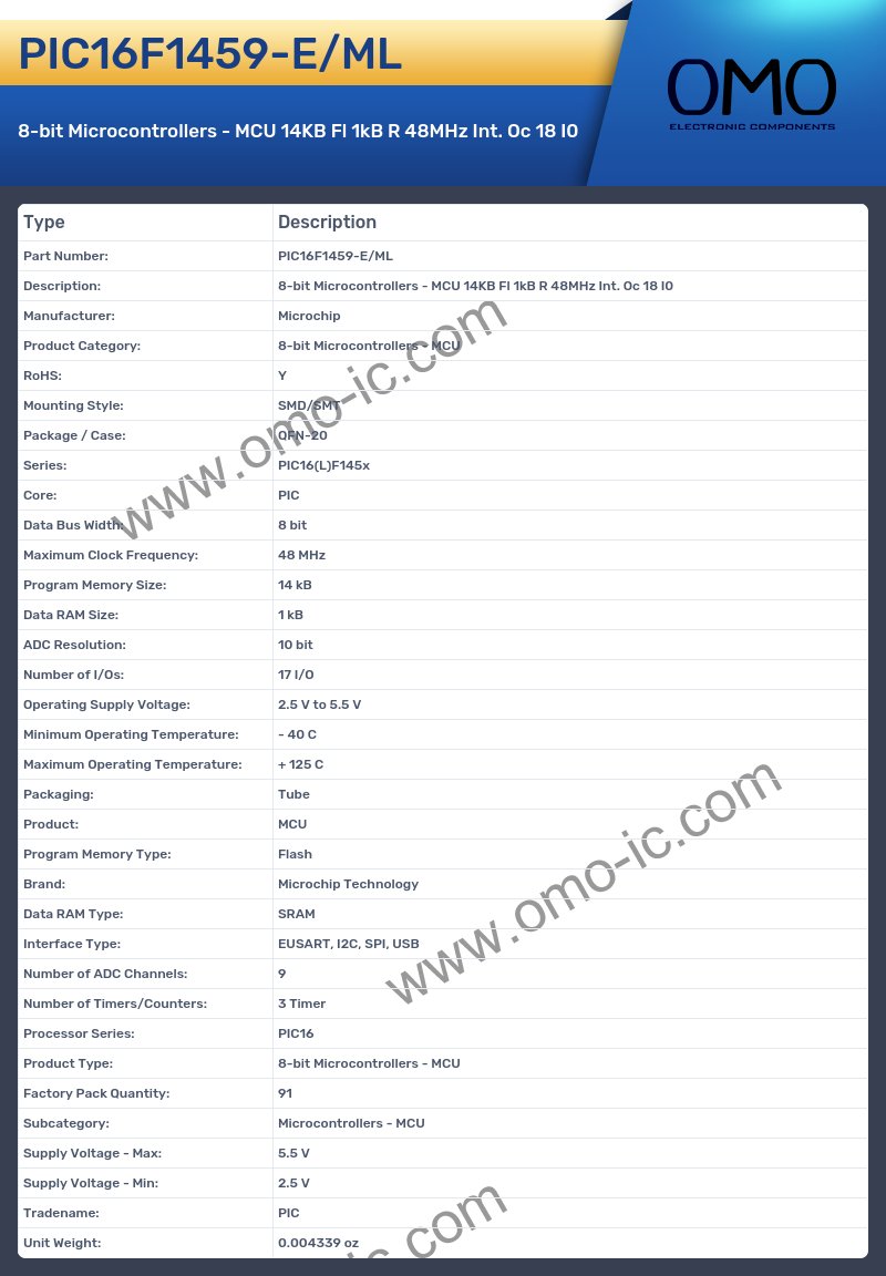PIC16F1459-E/ML