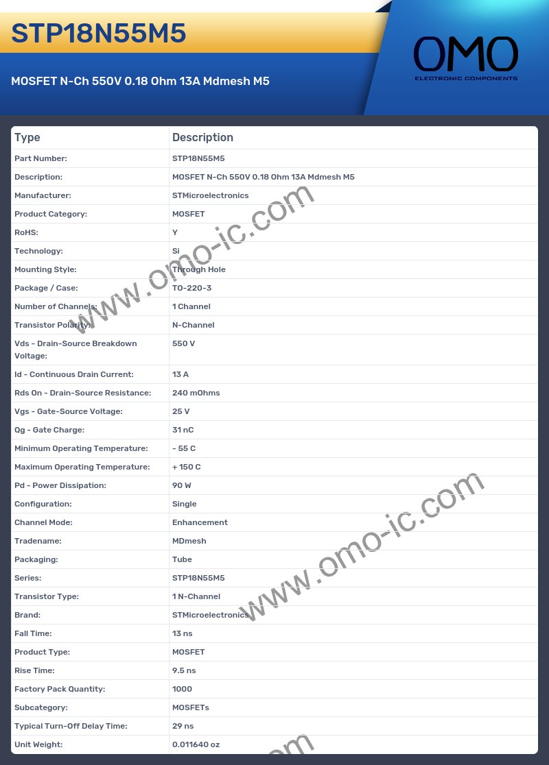STP18N55M5