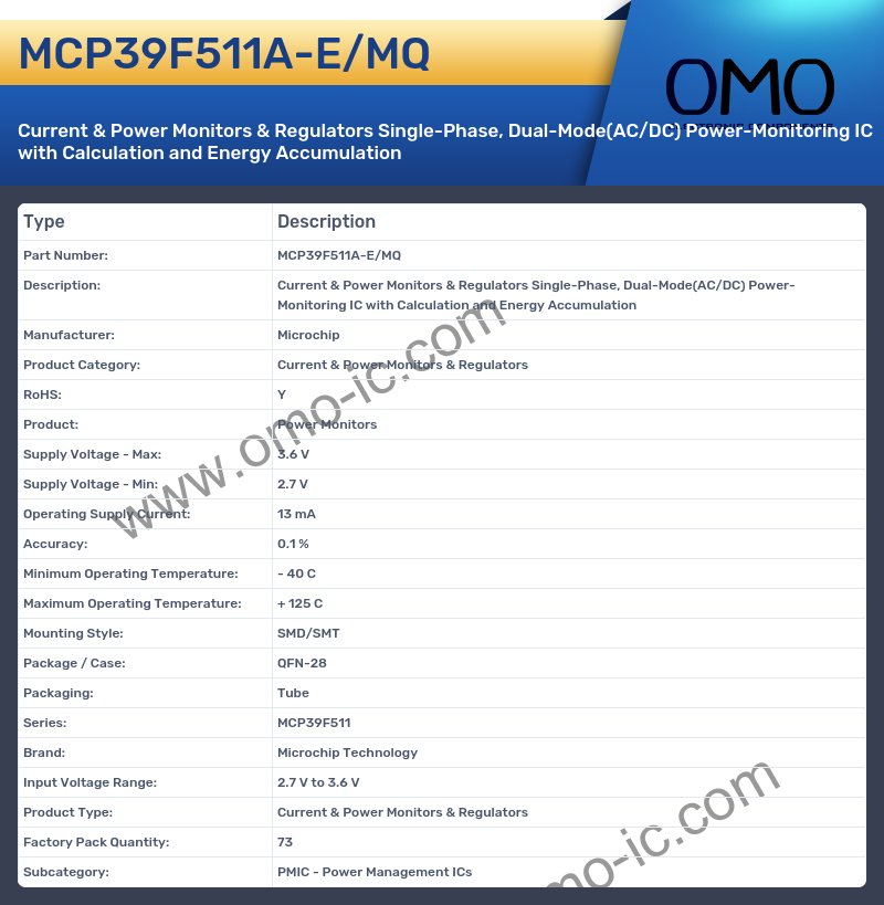 MCP39F511A-E/MQ