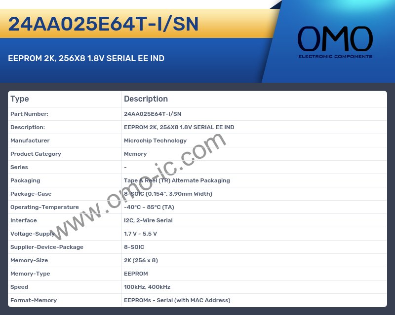 24AA025E64T-I/SN